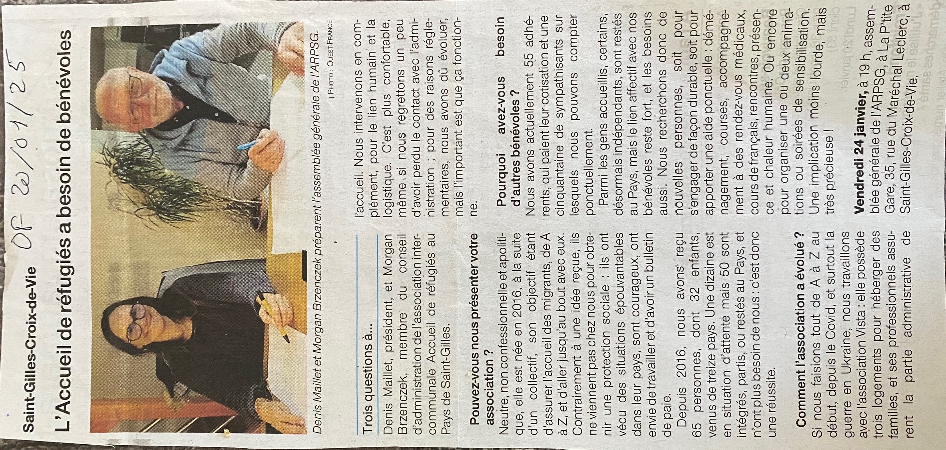 O.F. du 20 janvier 2025